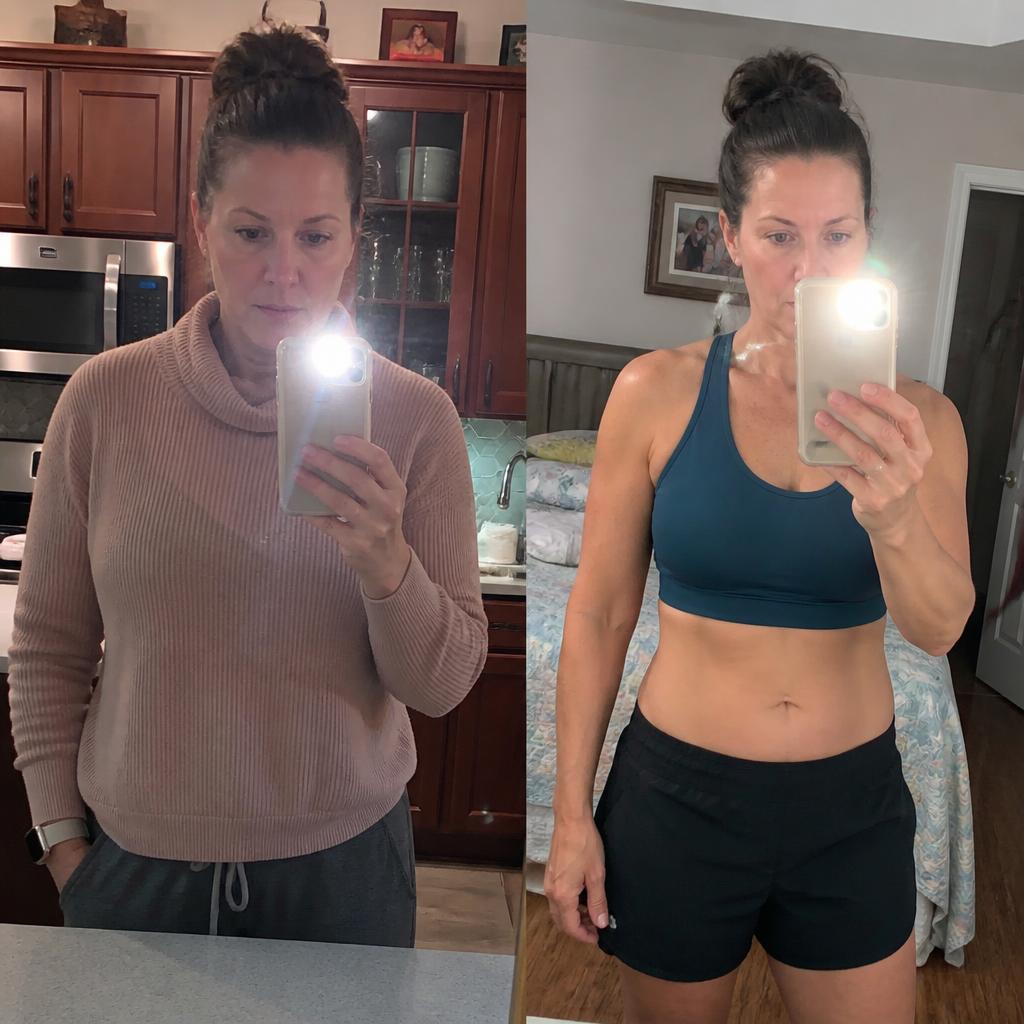 Karen D. before and after transformation