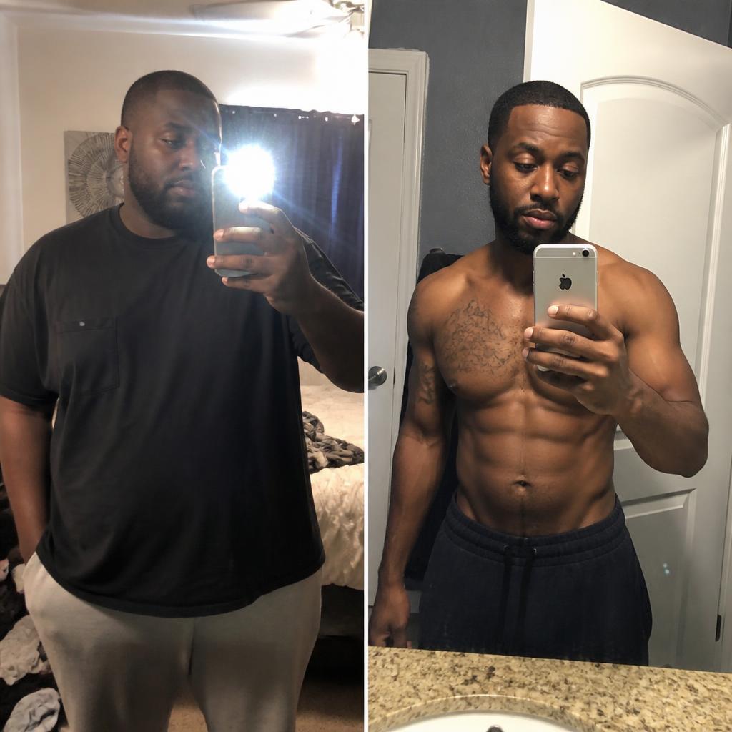 Marcus T. before and after transformation